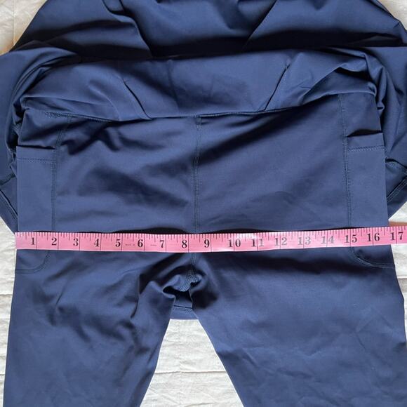 Renwick Navy Performance Pleated Skirted Leggings Golf Tennis Preppy - Small - Picture 10 of 10